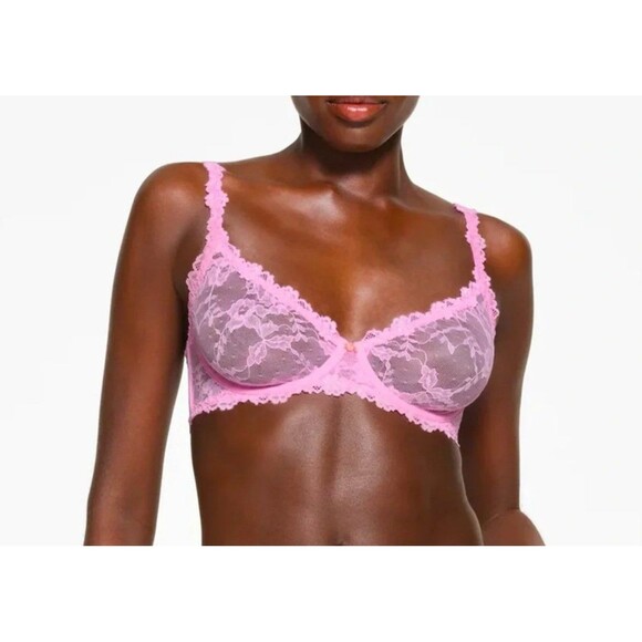 skims lace intimates underwire scoop bra - Picture 2 of 6